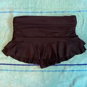 Anthropologie Mermaid brand black swim skirt